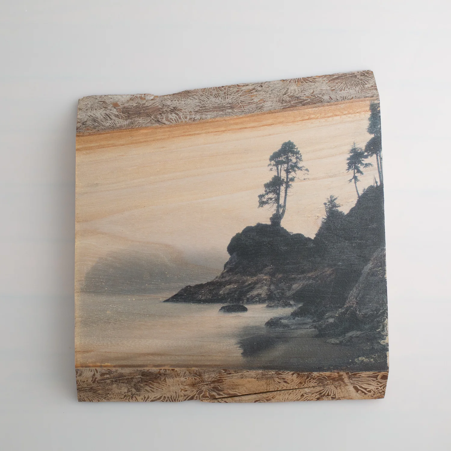 Tofino Beach, Dark Sunrise - One of a Kind - Woodprint