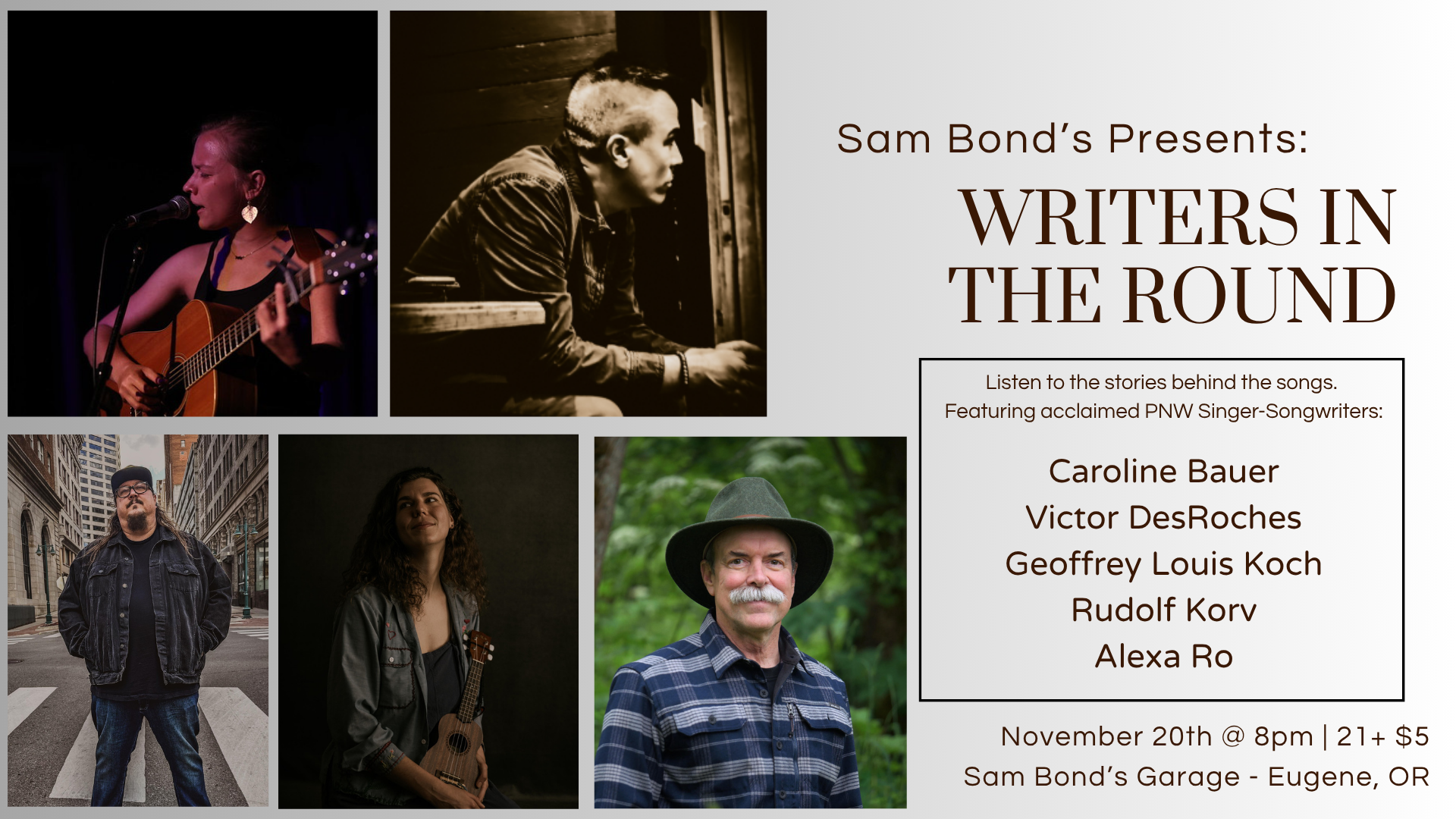 Eugene Weekly Spotlight on Sam Bond's Show