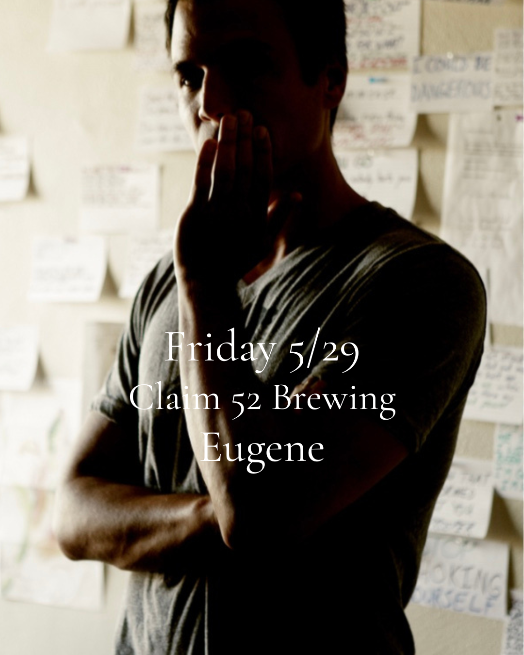 Geoffrey Louis Koch performing live at Claim 52 Brewing Eugene Oregon May 2026