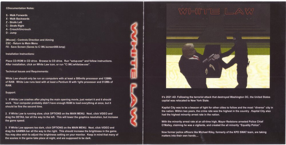 White Law Inside Cover