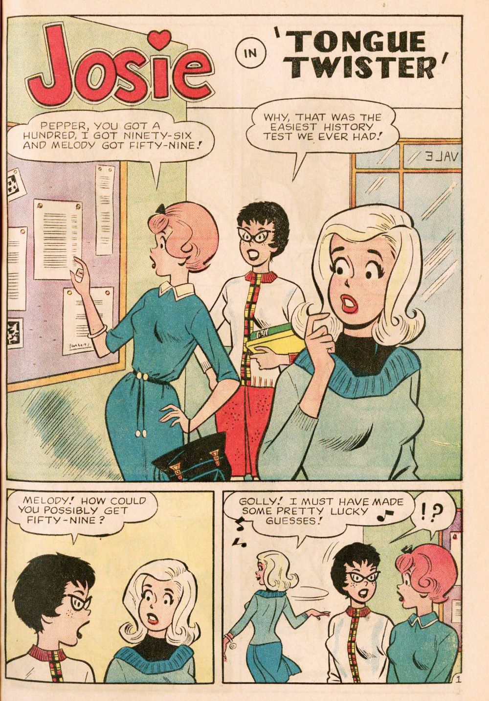Josie First Appearance Archie's Pals 'n' Gals #23