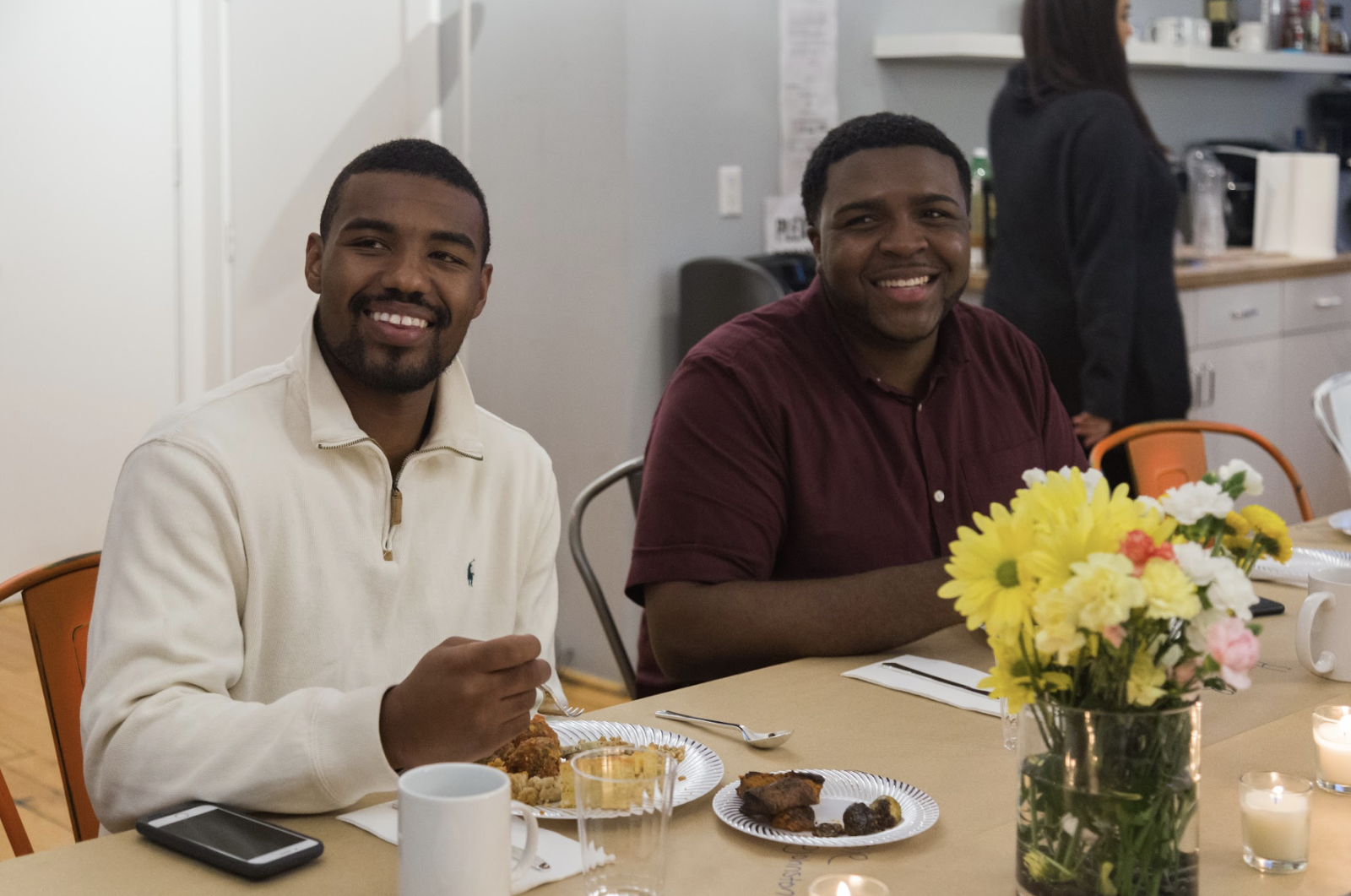 @therichardbjohnstone and Account Manager Howard, @onenamelikeprince , smiling for the camera.