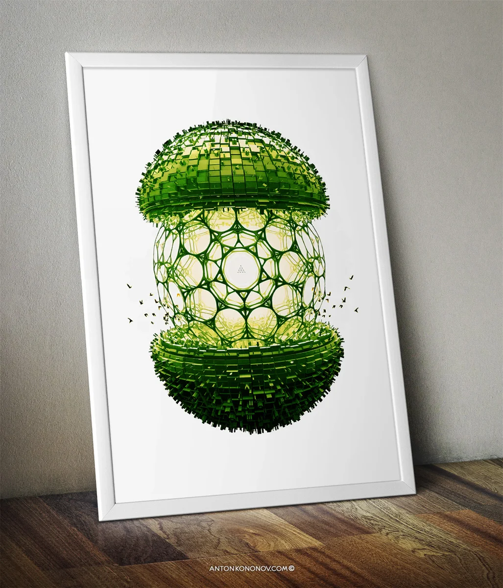 GREEN PORTAL PRINT