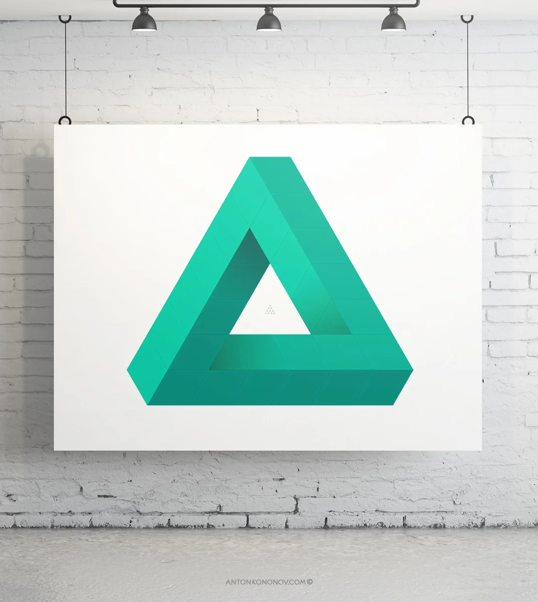 IMPOSSIBLE TRAINGLE PRINT