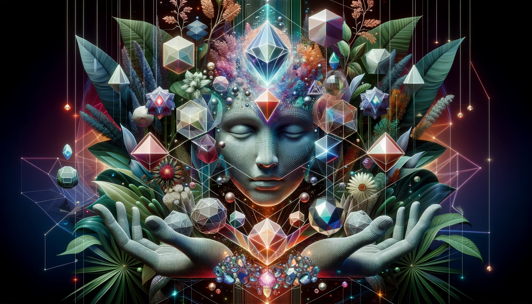 DALL·E 2023-10-17 17.27.02 - Futuristic 8K representation that captures the essence of spiritual harmony. Faces filled with kindness and compassion emerge amidst a backdrop of lus.png
