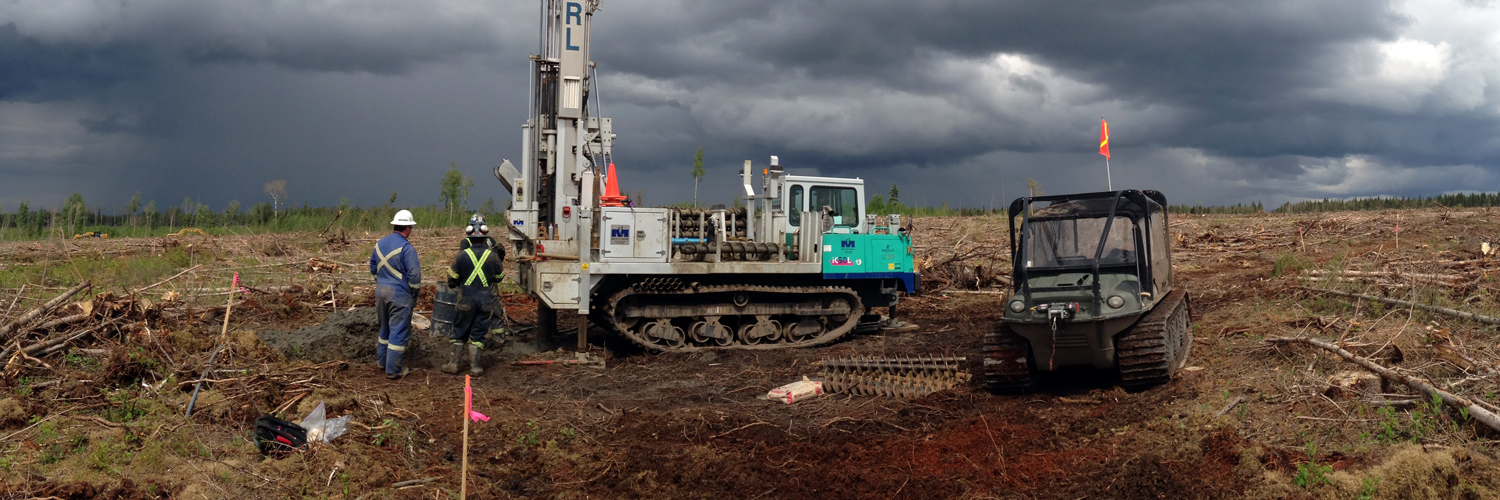 MARL AR/80 - geological drilling on the Canadian tundra.