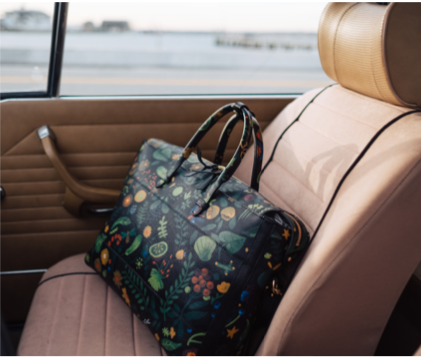 Lotuff Leather Collab - 929 Briefcase in PW's "Simone" Print 