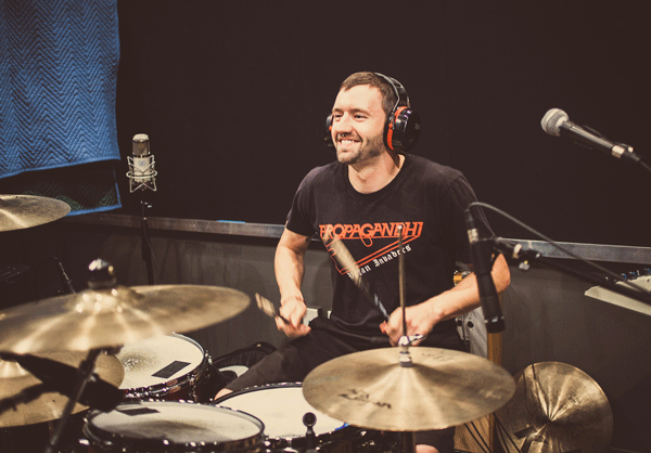Glenn Drumming Away! 