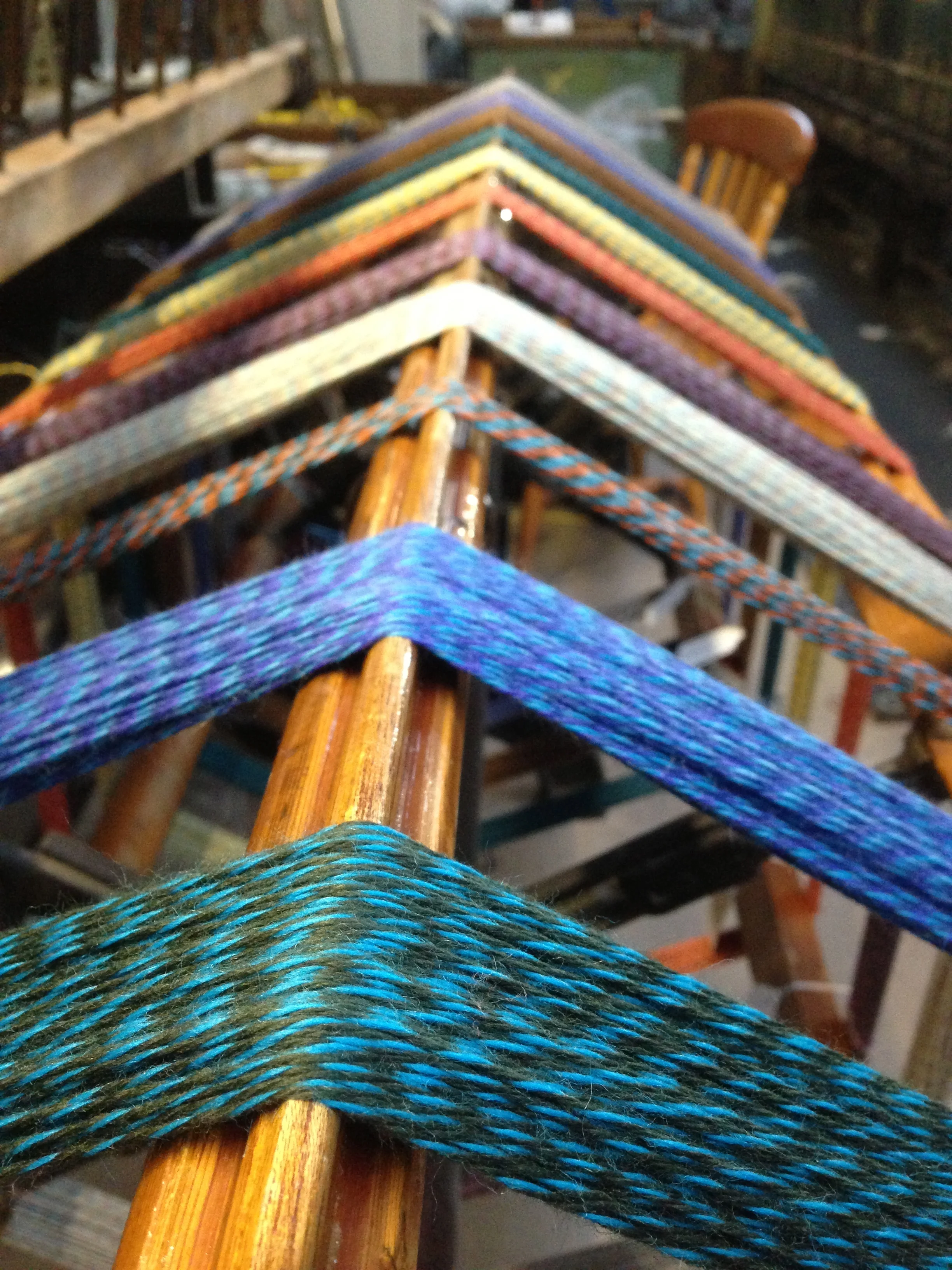 Skeins before twiddling on the skein winder