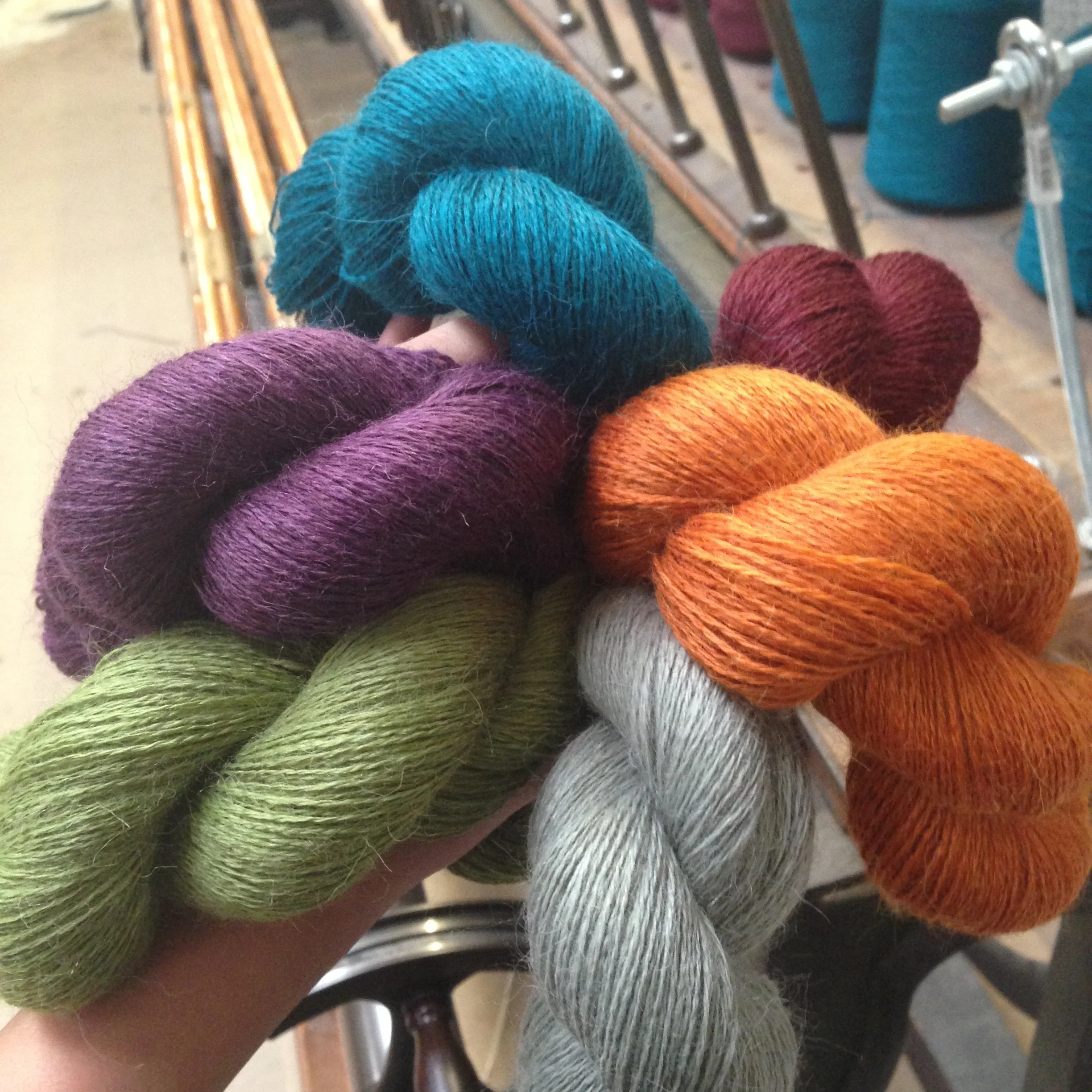 The finished skeins