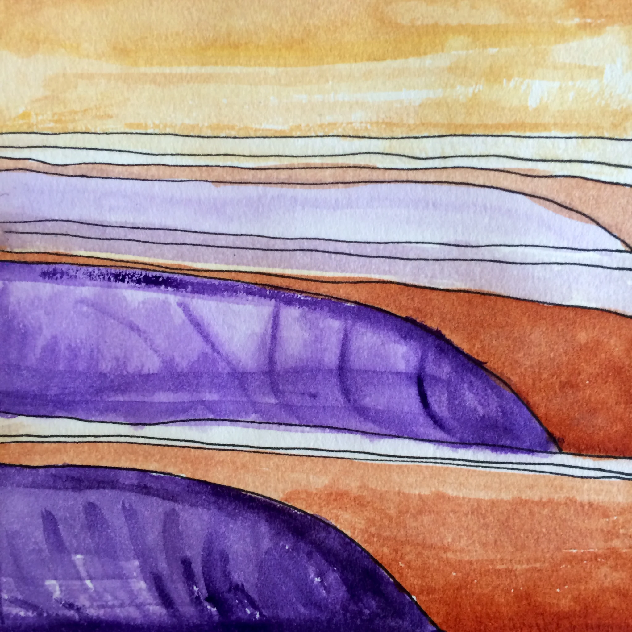 Sketches in Water Color 2014.