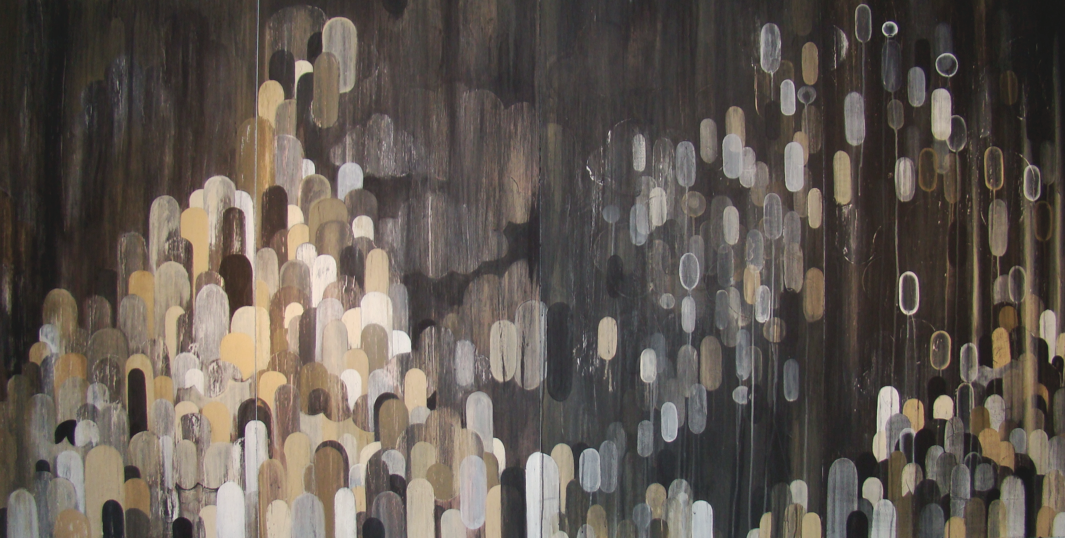 Graphite and latex on panel 8'x4' 2010