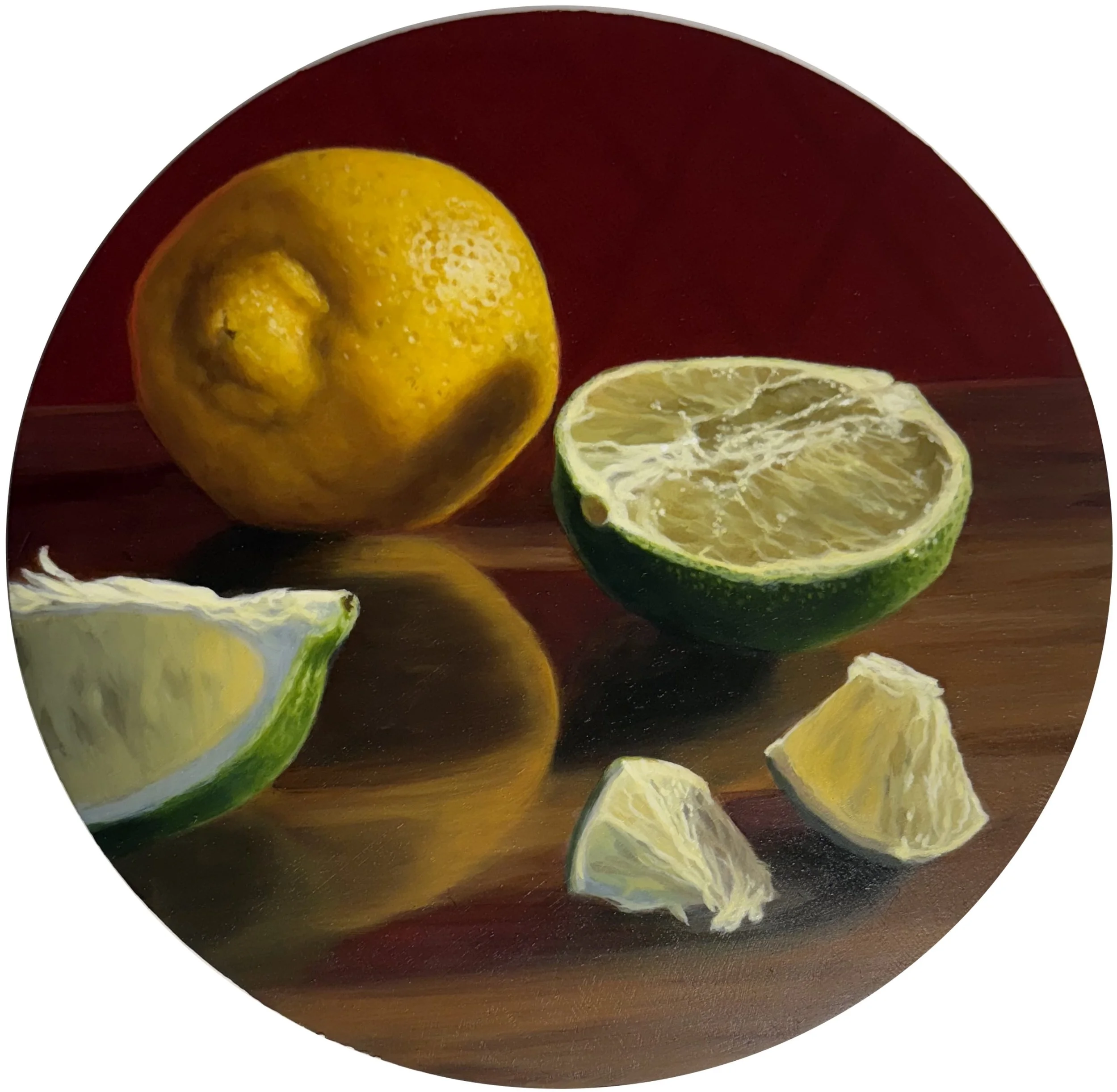  Oil on Panel  12” diameter  2025 