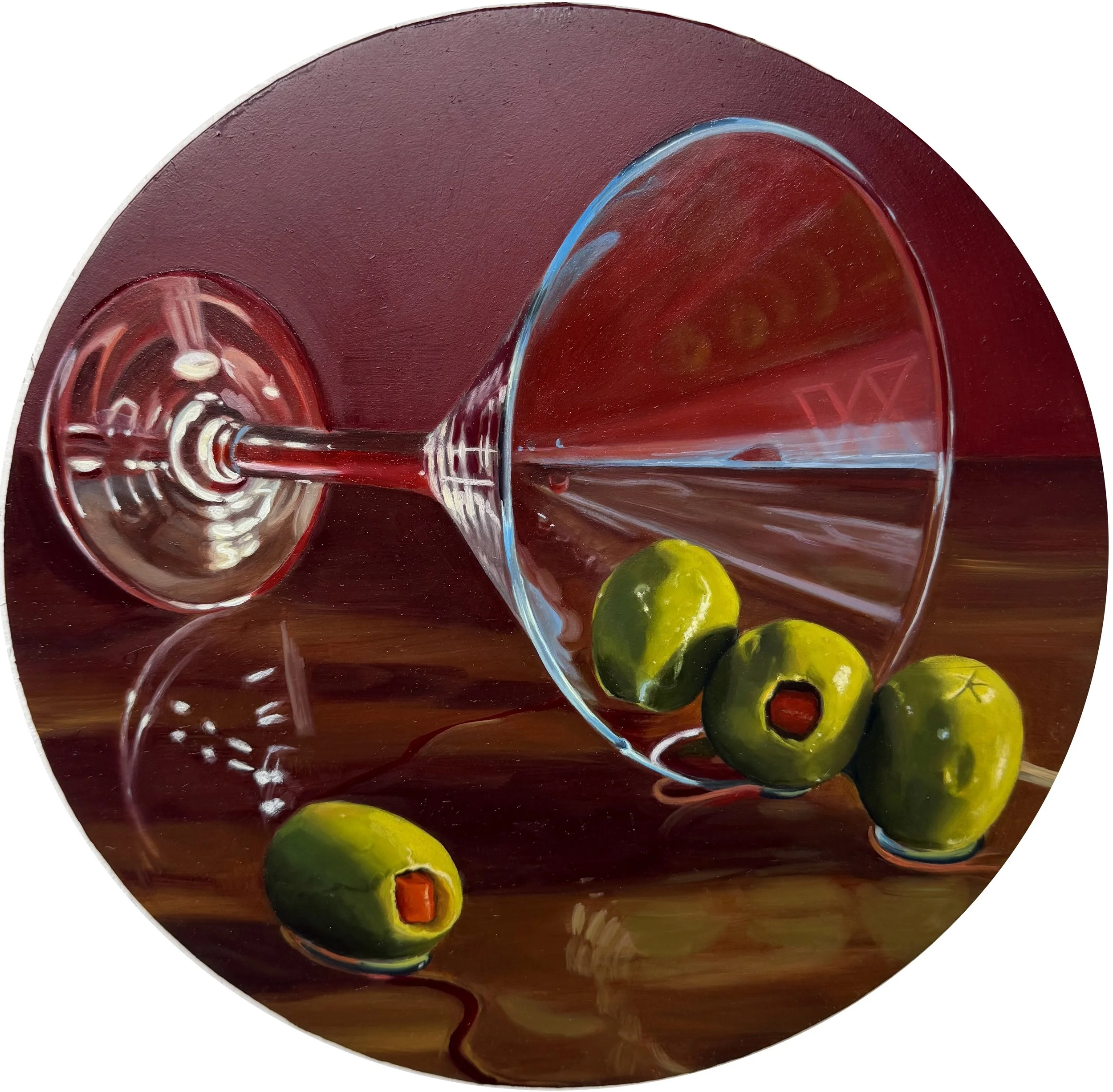  Oil on Panel  12” diameter  2025 