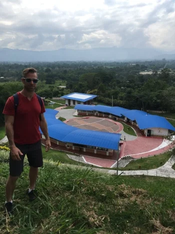The National Learning Service (SENA), a Colombian public institution for coffee and culinary arts. Notice the buildings laid out in the shape of a coffee bean!