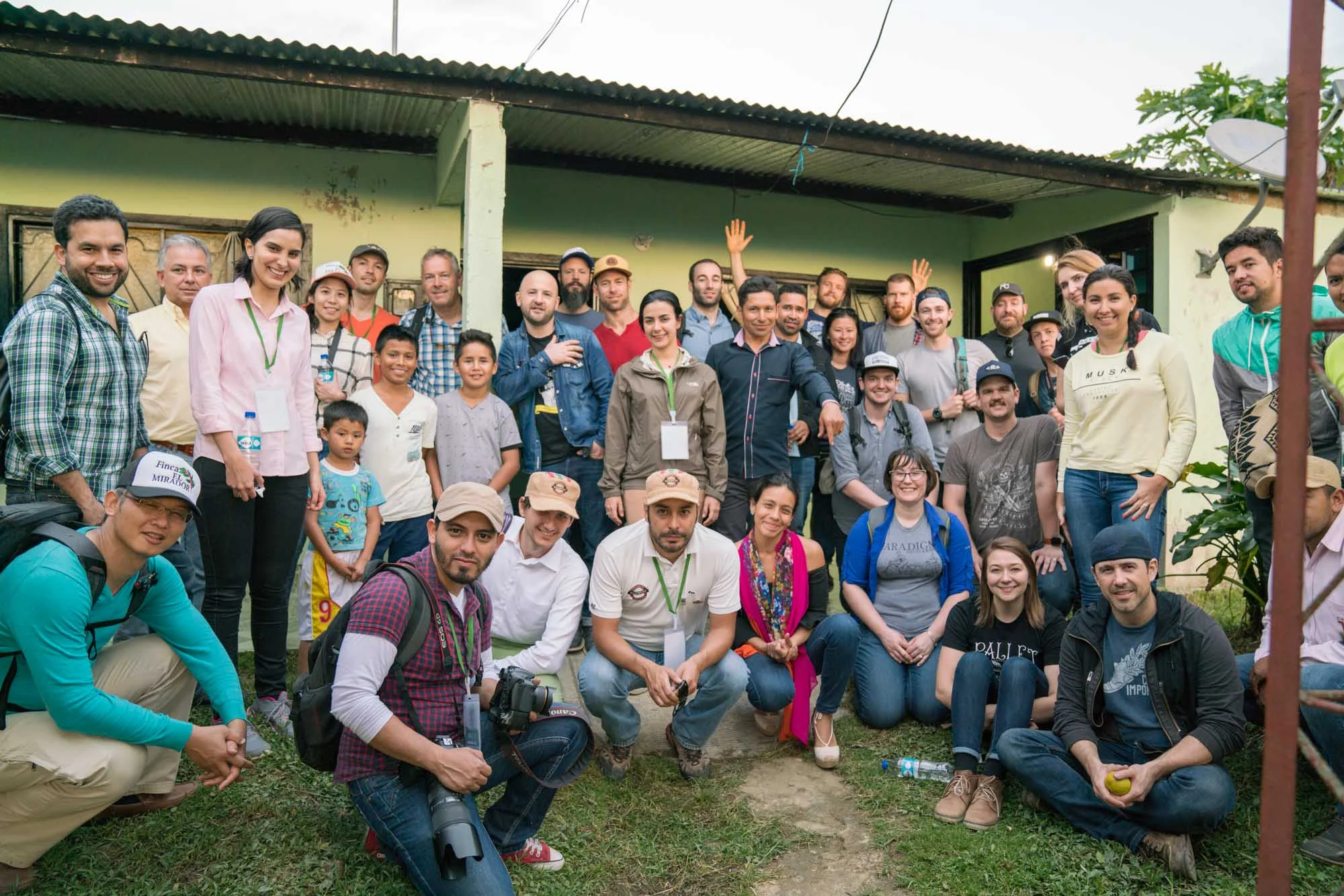 The group at Finca La Pradera