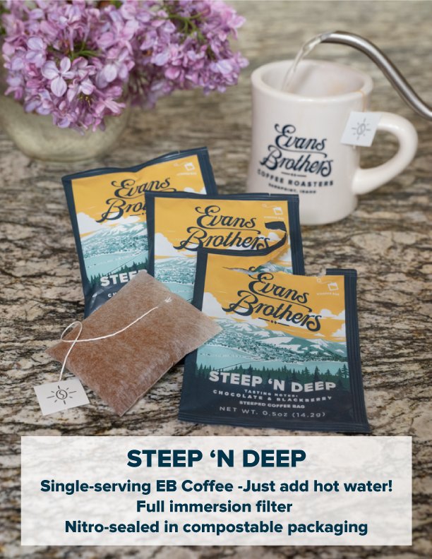 Steeper & Deeper Single Serve Coffee Packs