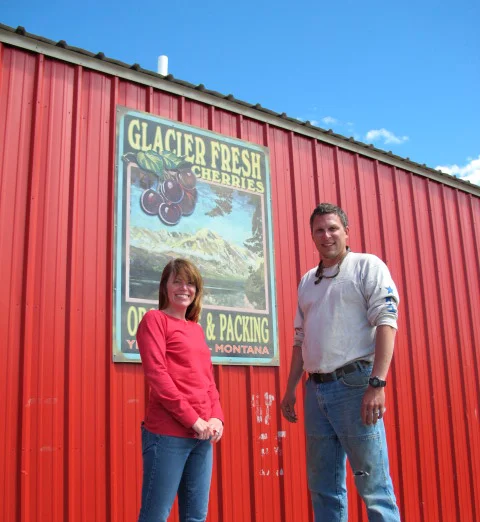 Dusti and Cody Herrings, owners of Glacier Fresh.