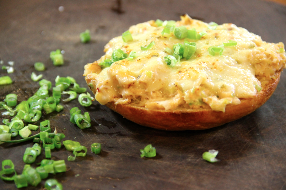 Open Face Hot Crab Sandwich — SAM THE COOKING GUY