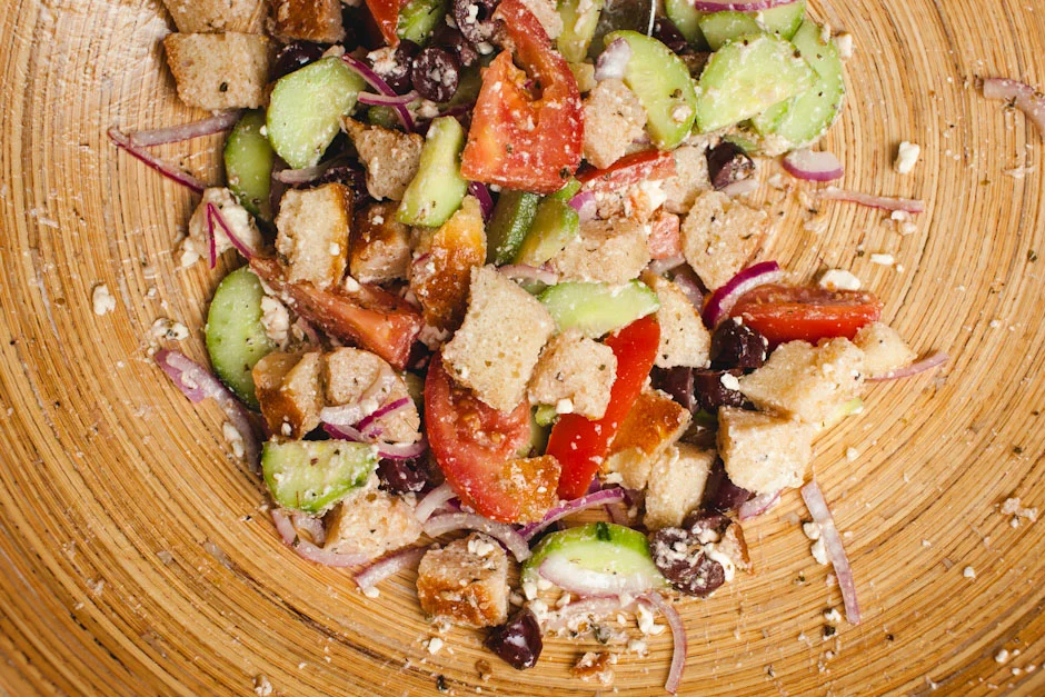 Greek Panzanella Salad
