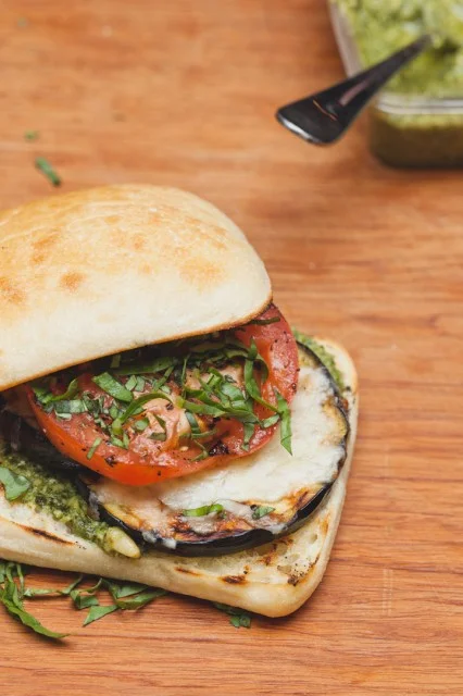 Grilled Eggplant Parmesan