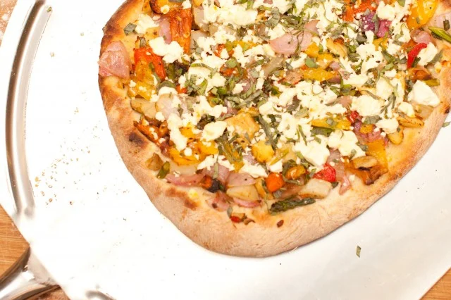 Roasted Yellow Pepper Pizza