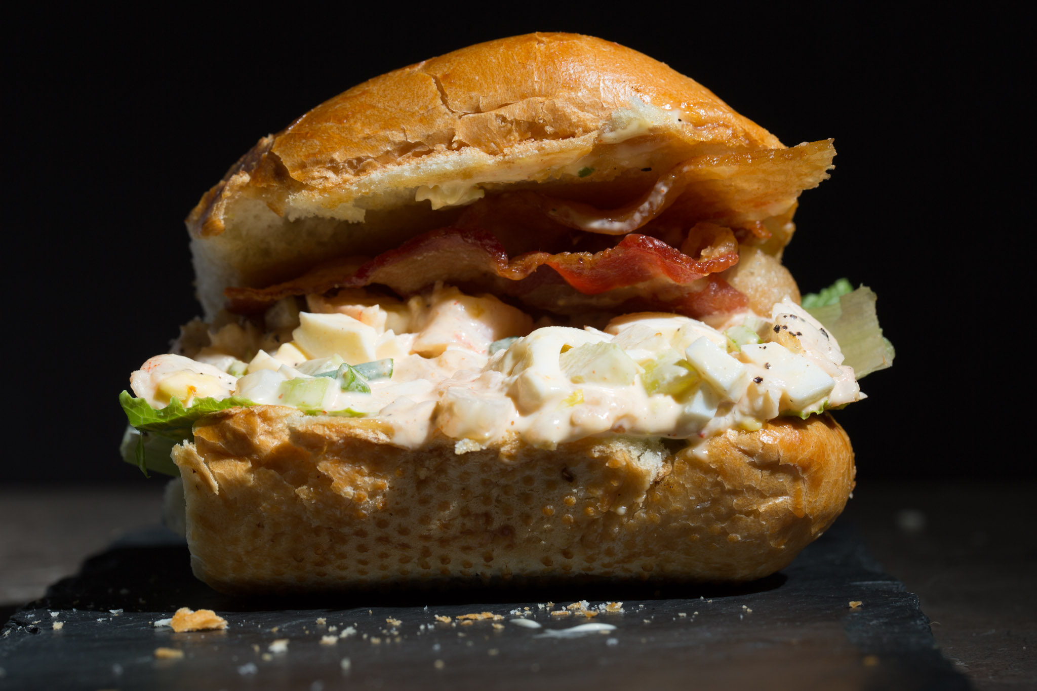 Shrimp & Egg Salad Sandwich