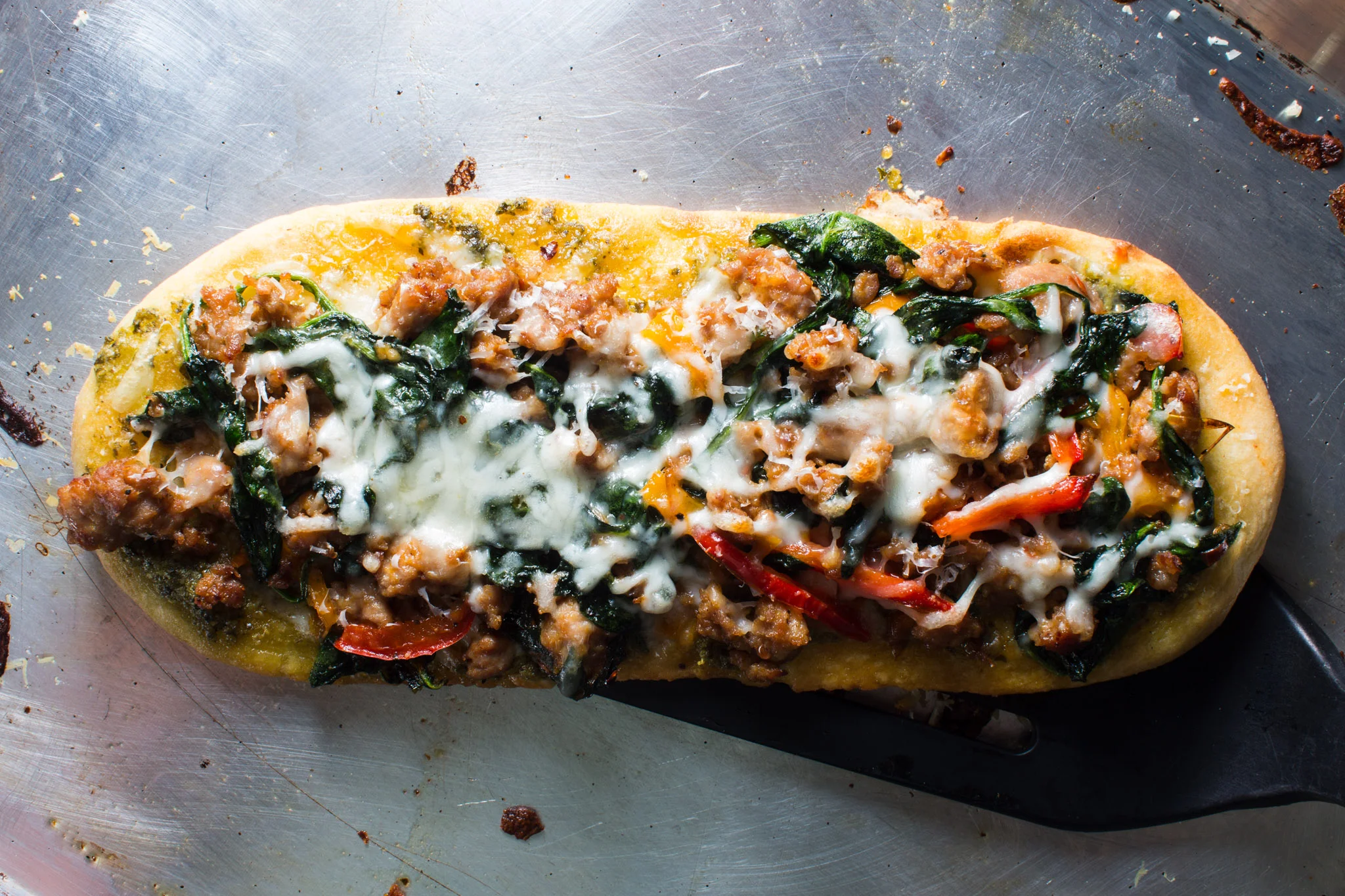 Sausage & Mixed Pepper Flatbread