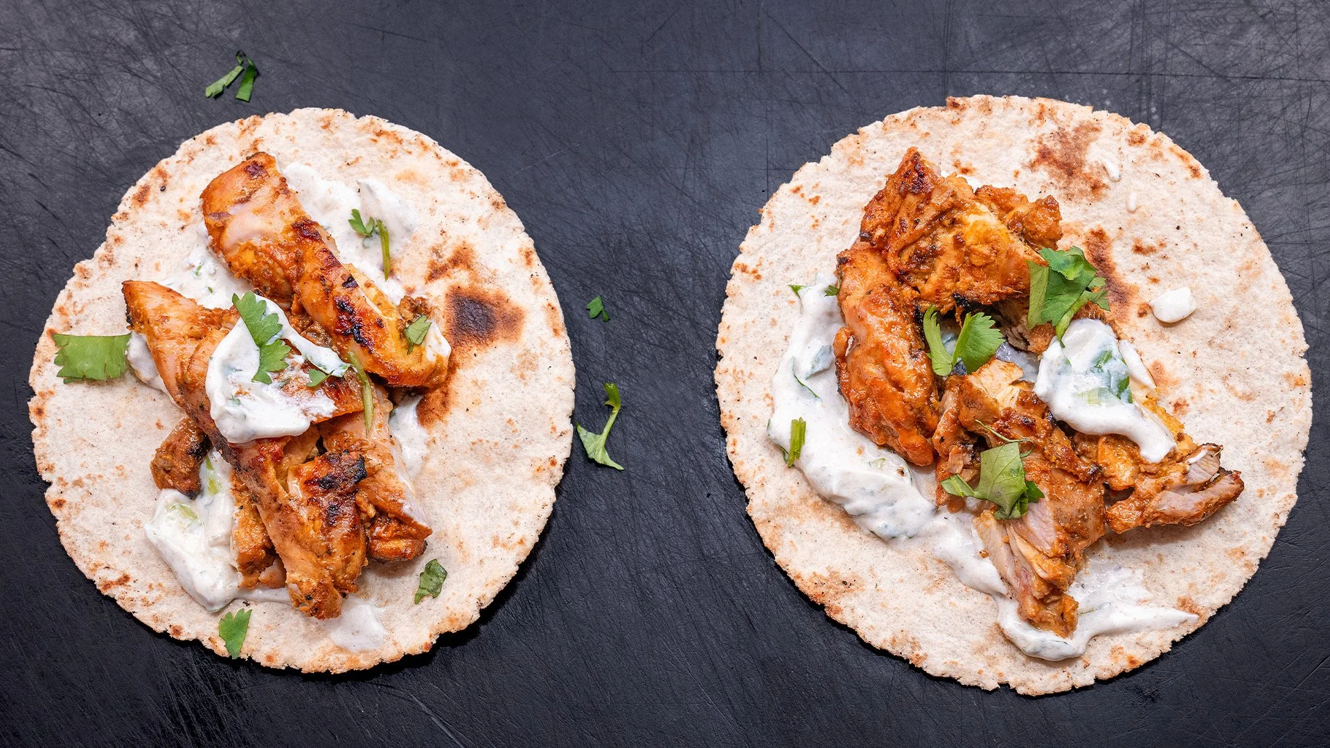 TANDOORI CHICKEN TACOS