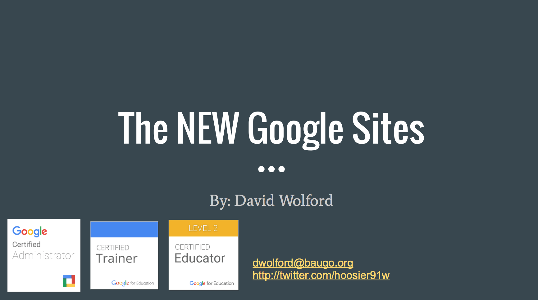 Introduction to the New Google Sites