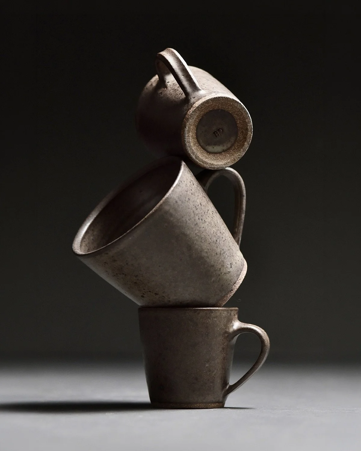 Latte and cappuccino cups in Earth glaze. These were part of an order for about 300 pieces for a new project by @singlethreadfarms in Healdsburg, CA called The Selvedge.