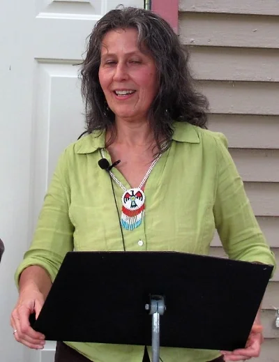Guest speaker, Anna B’at Chai Wrobel. Introducing the film Remember