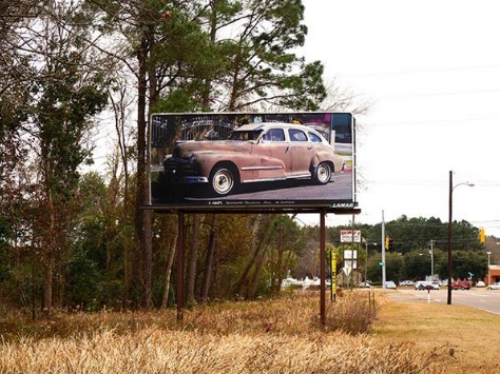 From "The Manifest Destiny Billboard Project" a series of artist-produced billboards and activations that unfolded along Interstate 10 Freeway from Florida to California through June 2015.