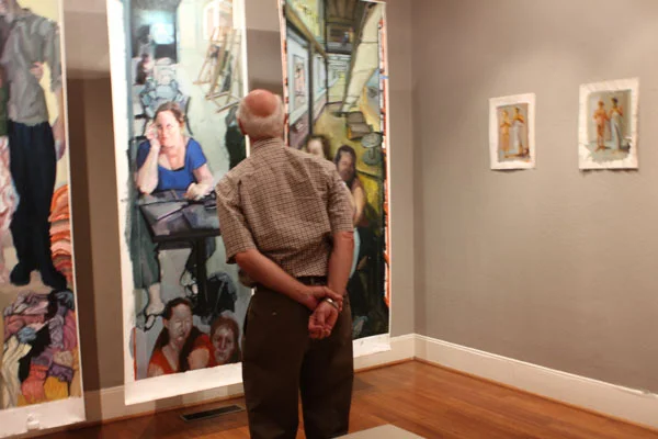 Buried Commentaries: Installation at Caldwell Arts Council. 