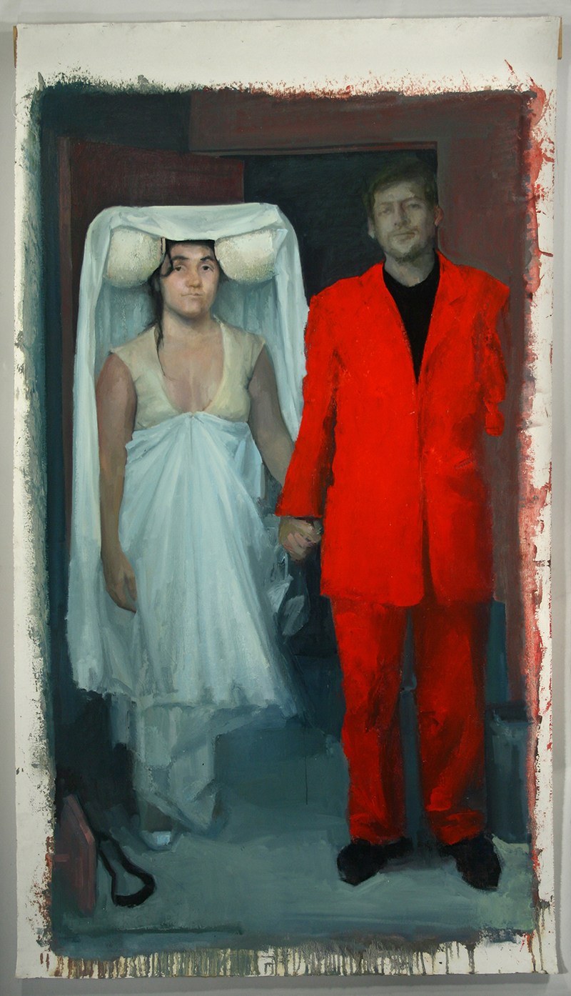 4 Home More and Less, Aisen and Tyson. Oil on canvas H84%22xW48%22 2010.jpg