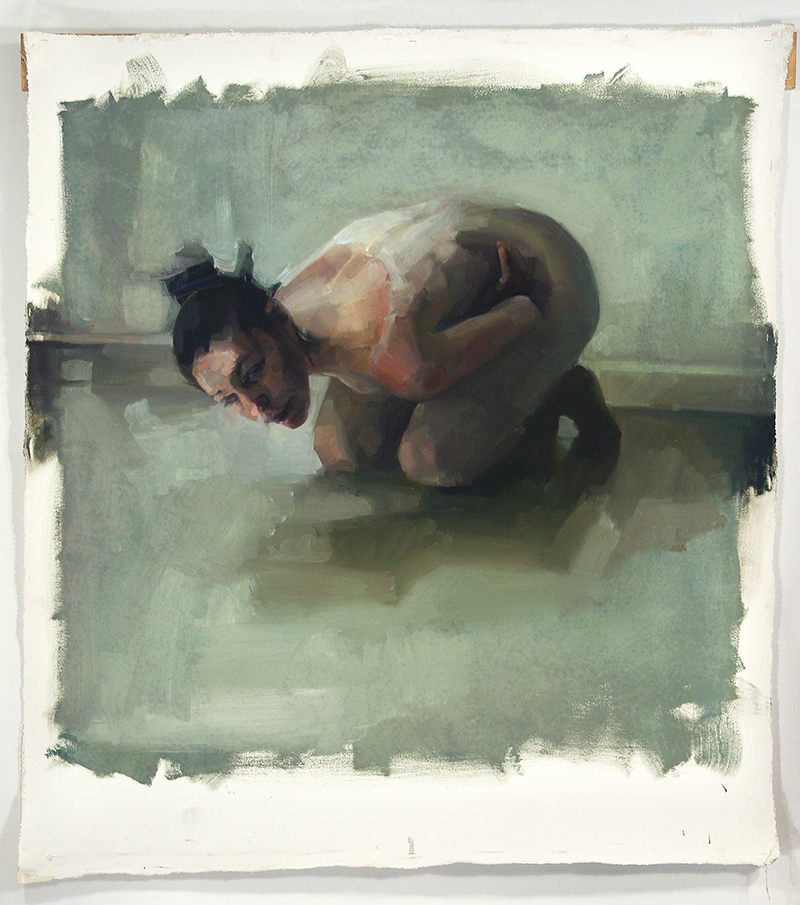 6 Beside, dancer. Oil on canvas H48xW35%22 2010.jpg