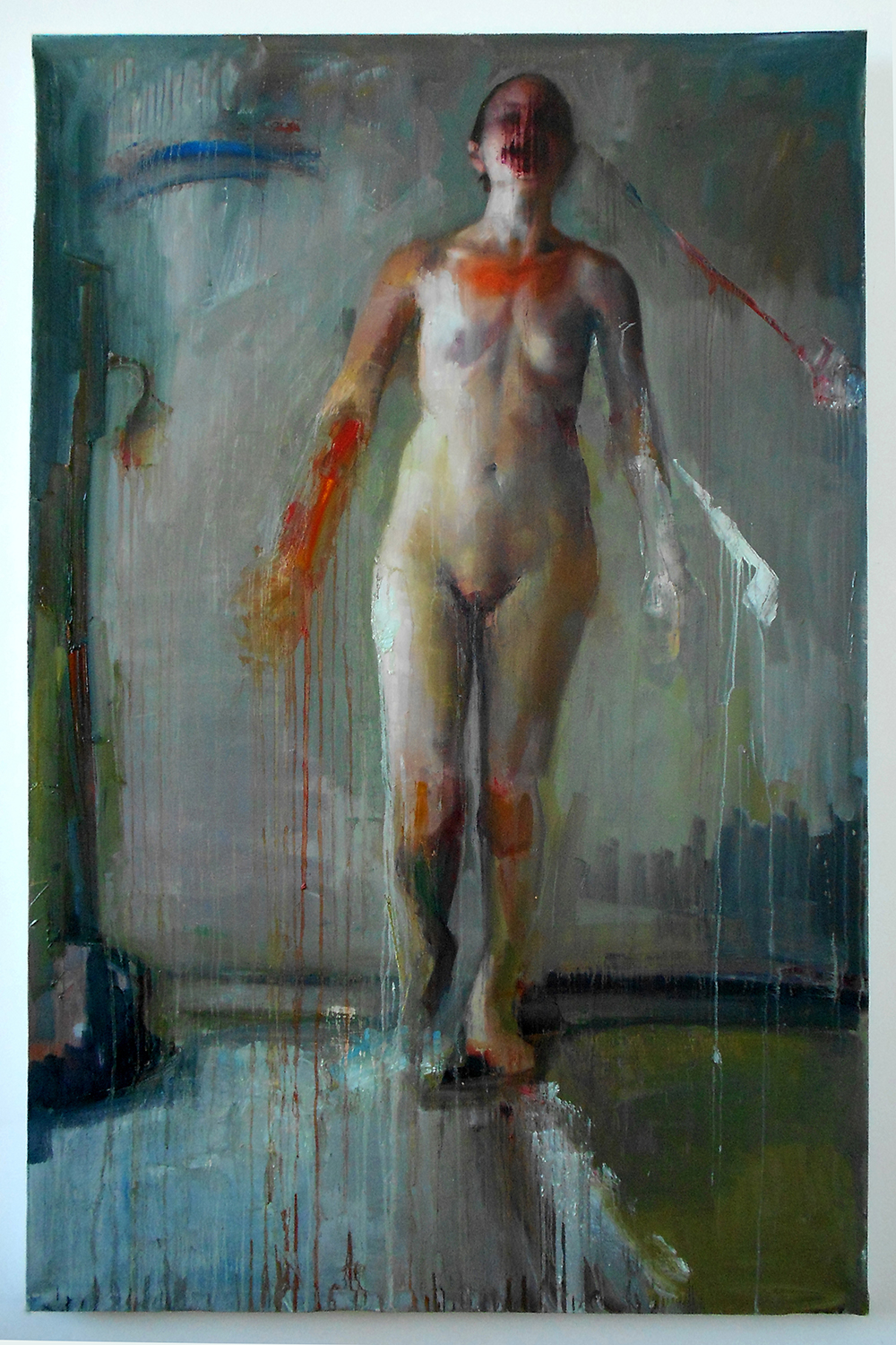 9 Beside, untouched. Oil on canvas H60%22xW40%22 2011.jpg