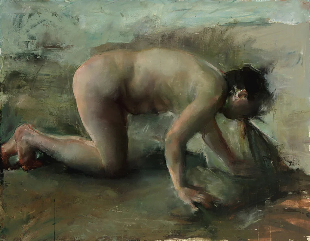 Every Body Knows, vomiter 2, Oil on canvas, H42"xW54", 2009