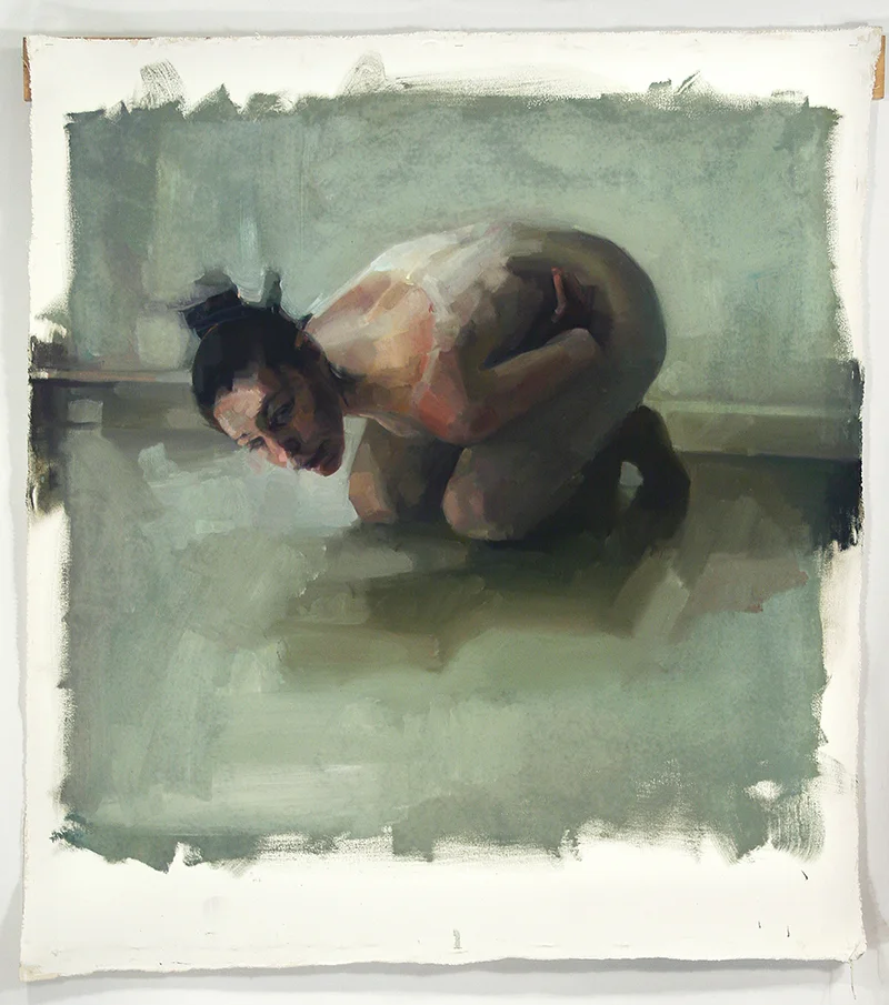 Beside, dancer.