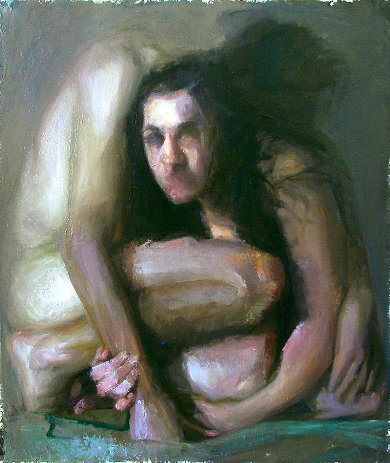 In Difference, Aisen and Nick 3, Oil on Canvas, H32"xW48", 2009