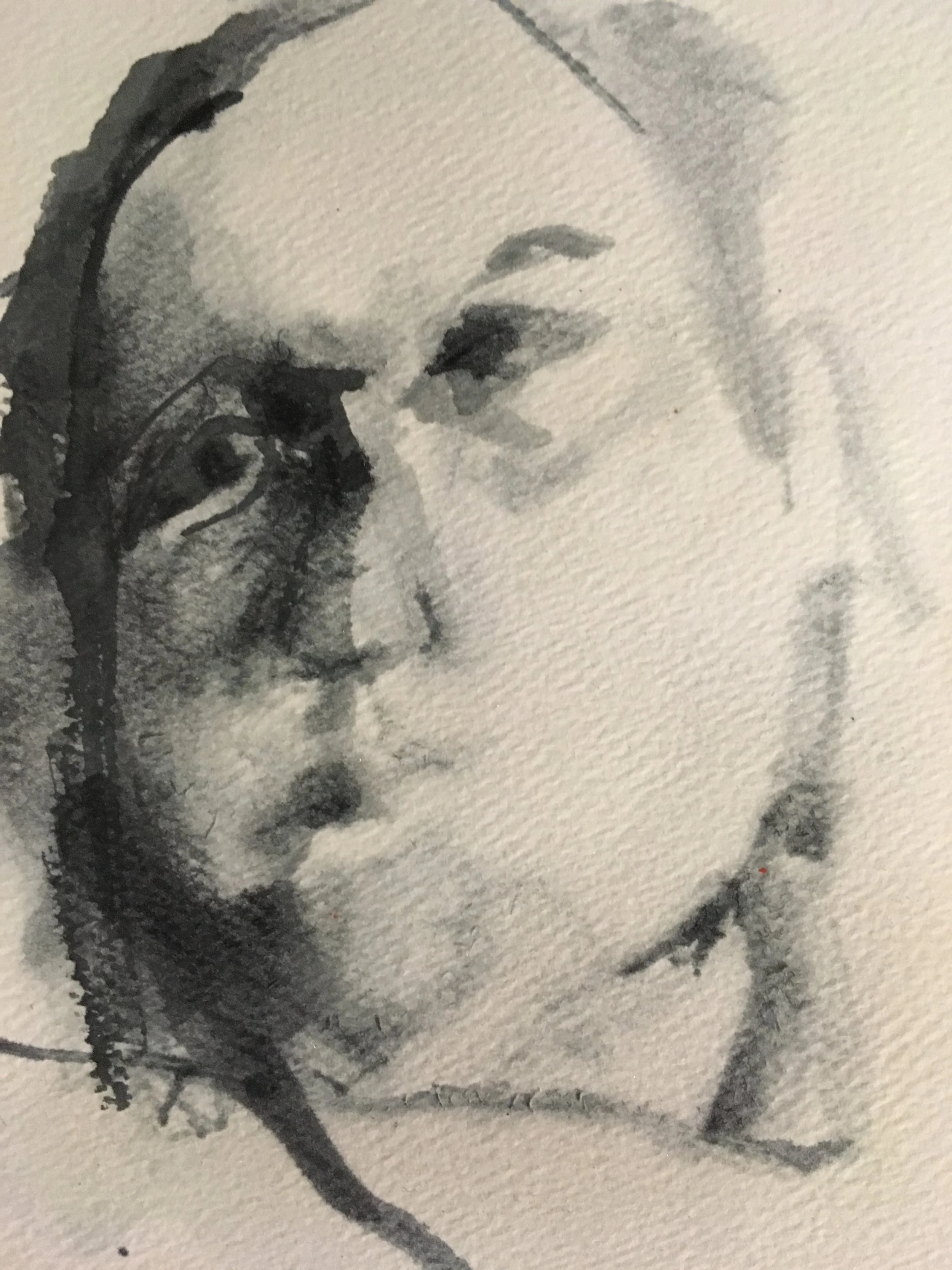 6. 8"x9.75", ink on paper, 2018, detail. 