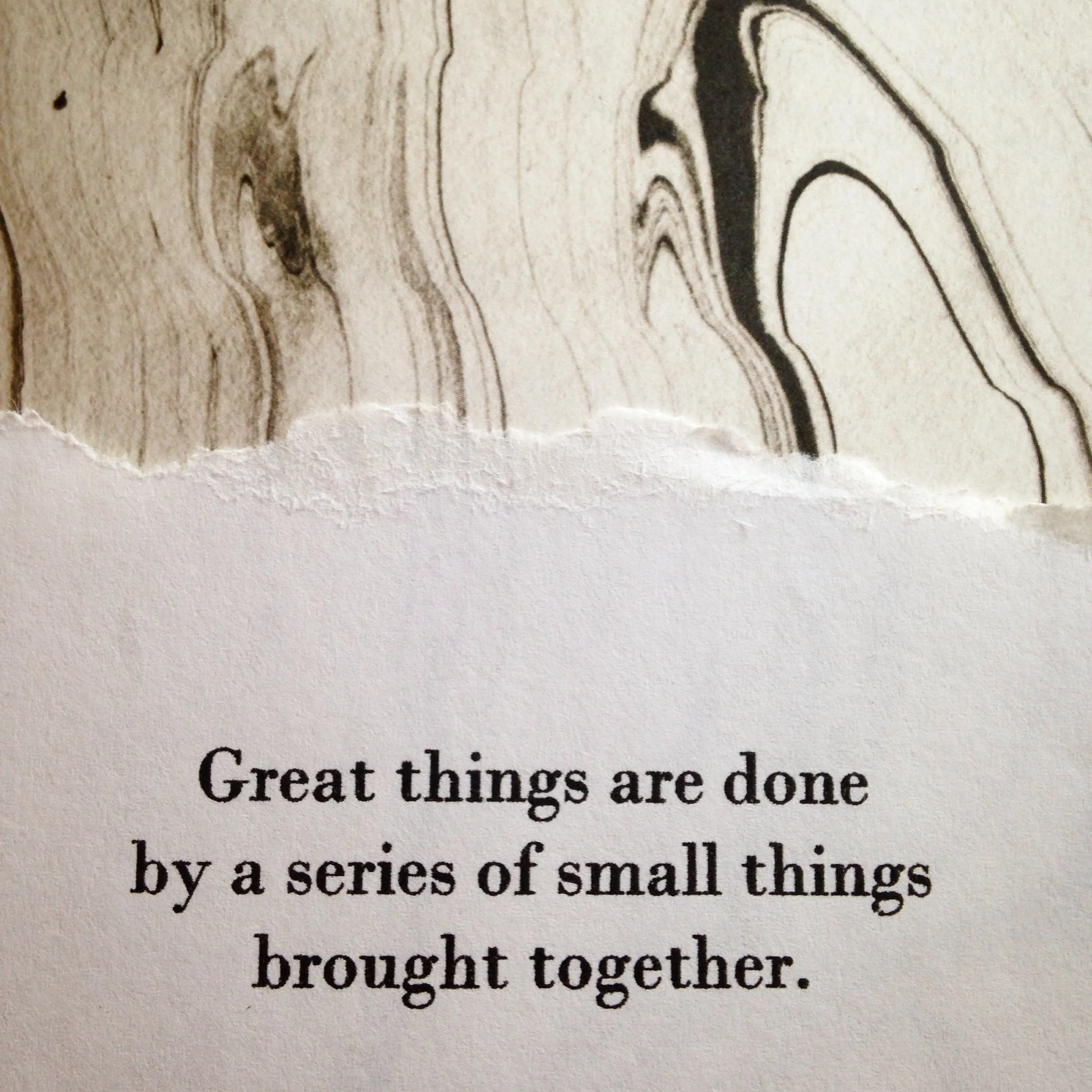 The way to great things.