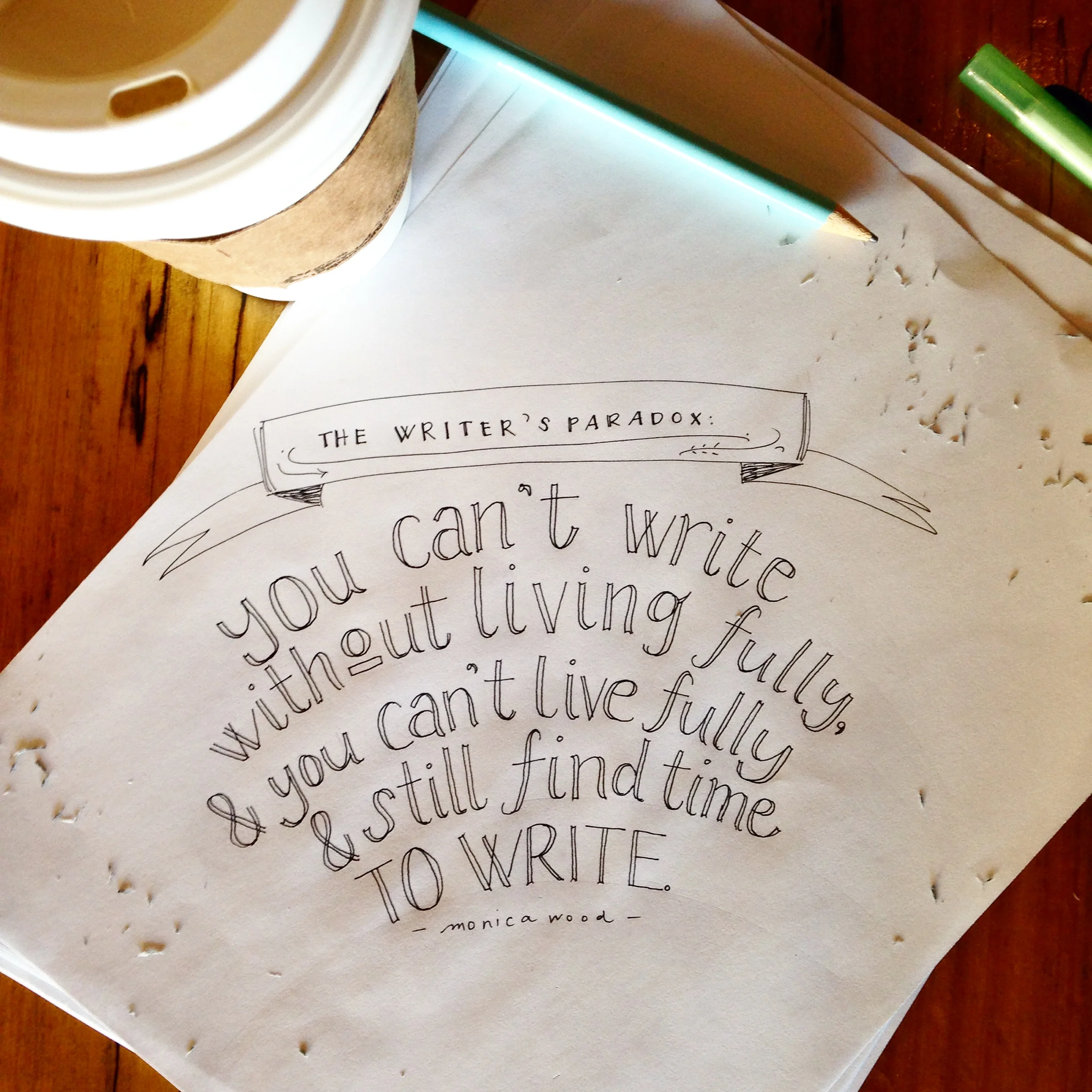 Beating the writer's paradox.