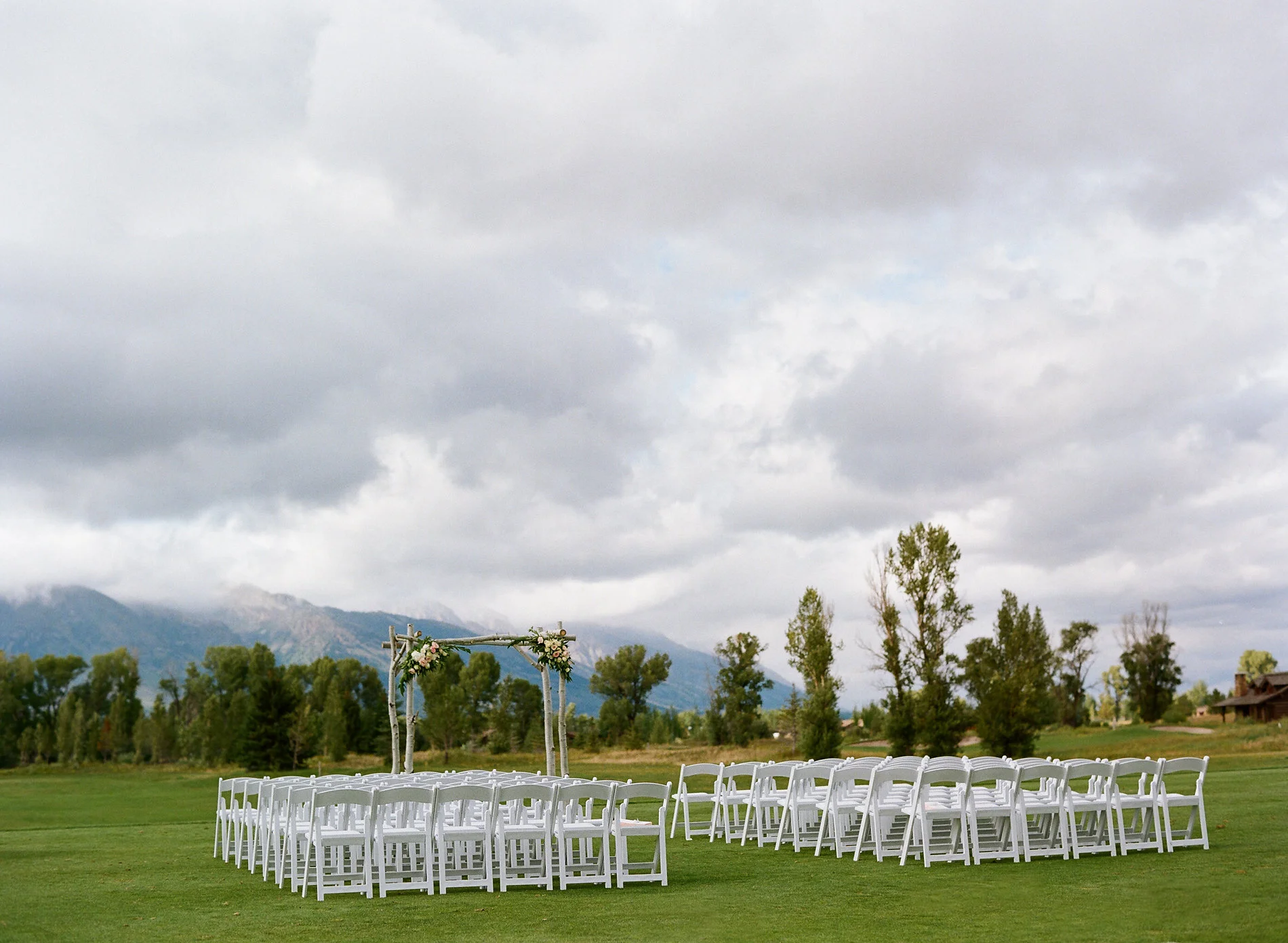 Jackson Hole Golf and Tennis wedding ceremony site