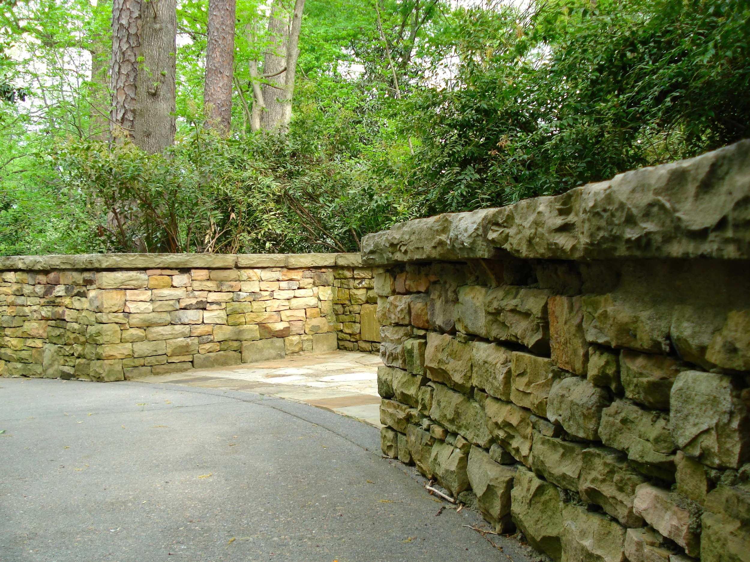 Beautiful Dry stack stone work here at the Augusta National Golf Club, leading to Amen Corner.