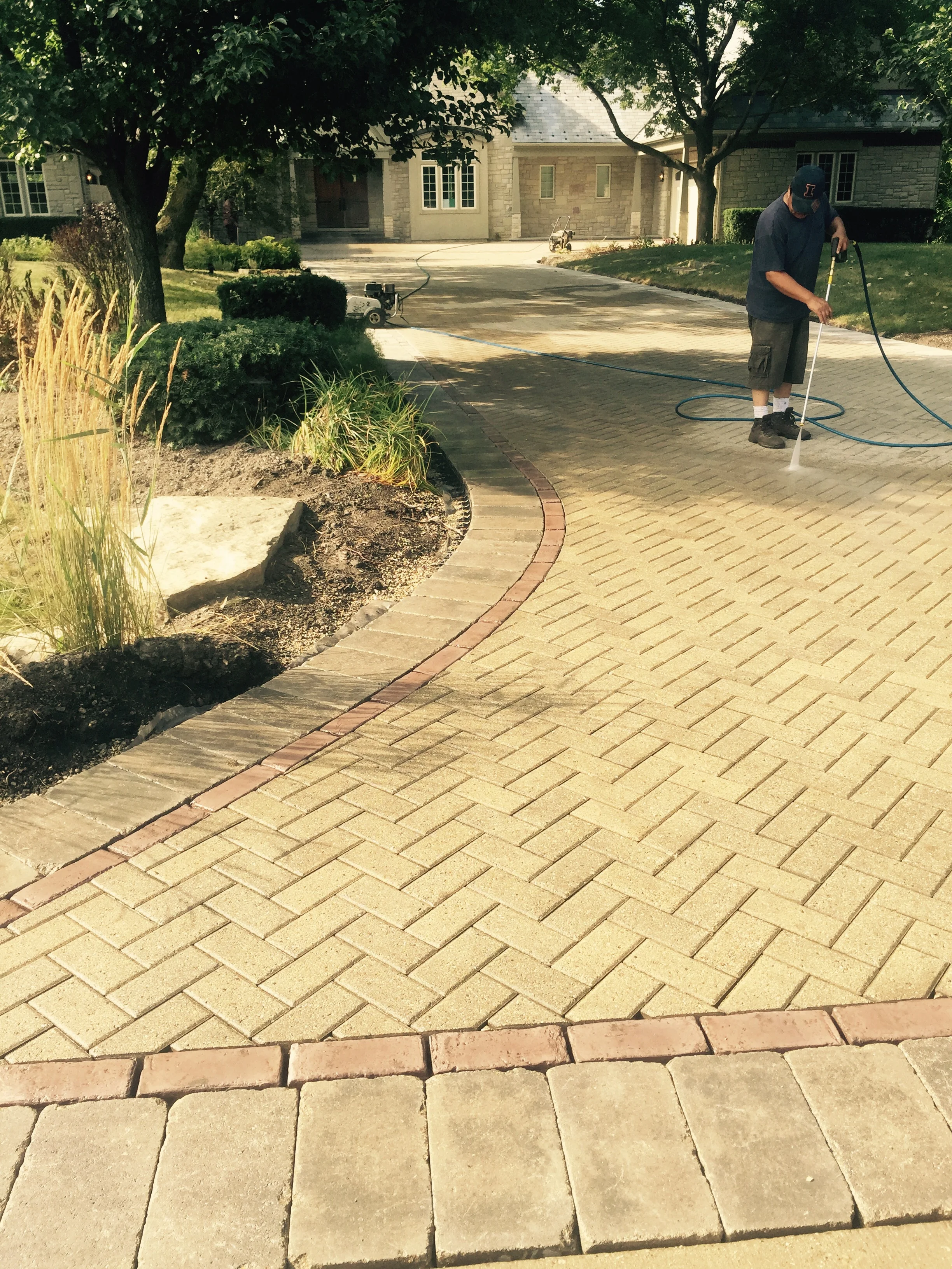 Unilock hollandstone, Brussels Block, town hall pavers. 