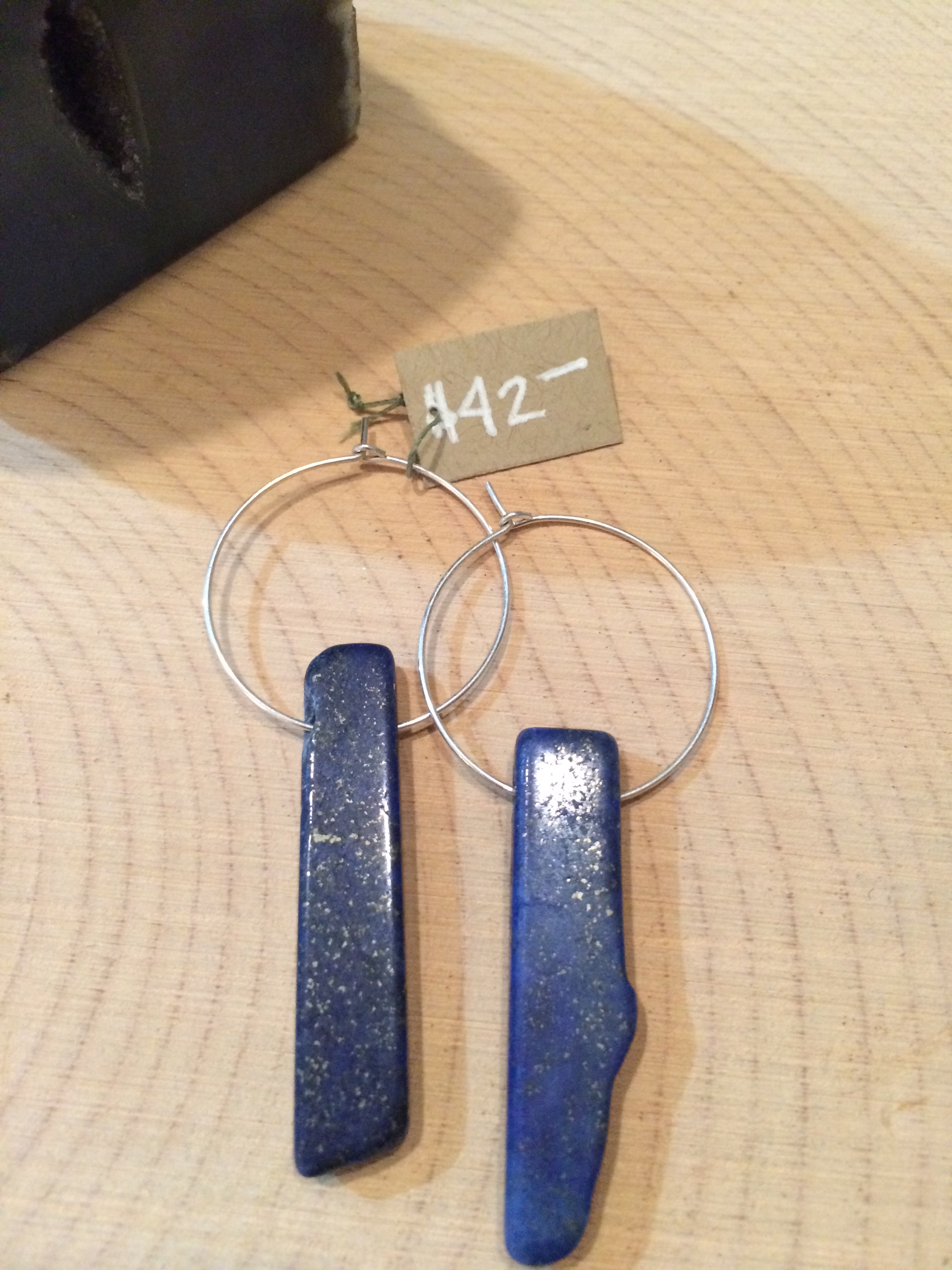 lapis lazuli + sterling silver: $42