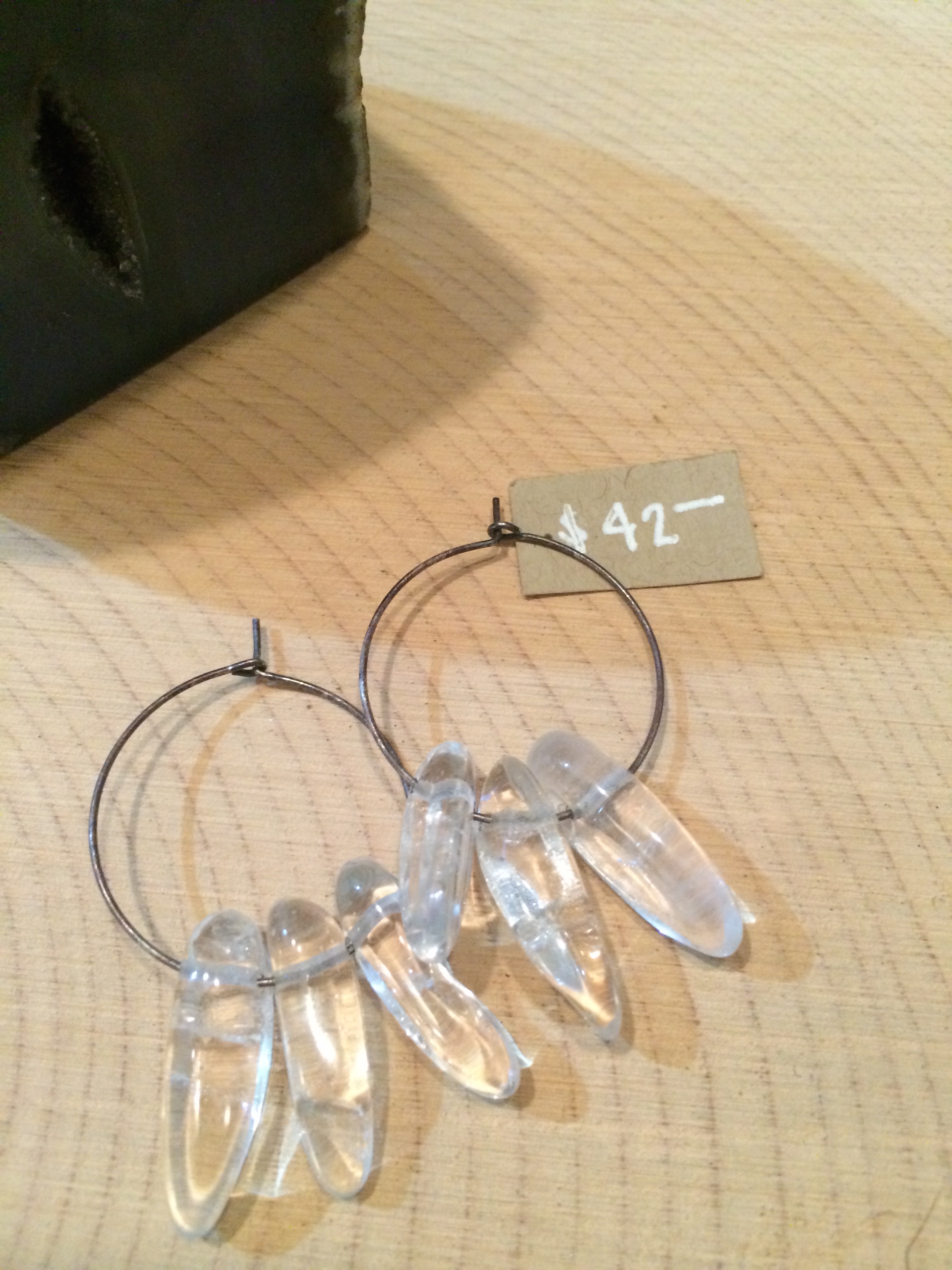 crystal + sterling silver: $42