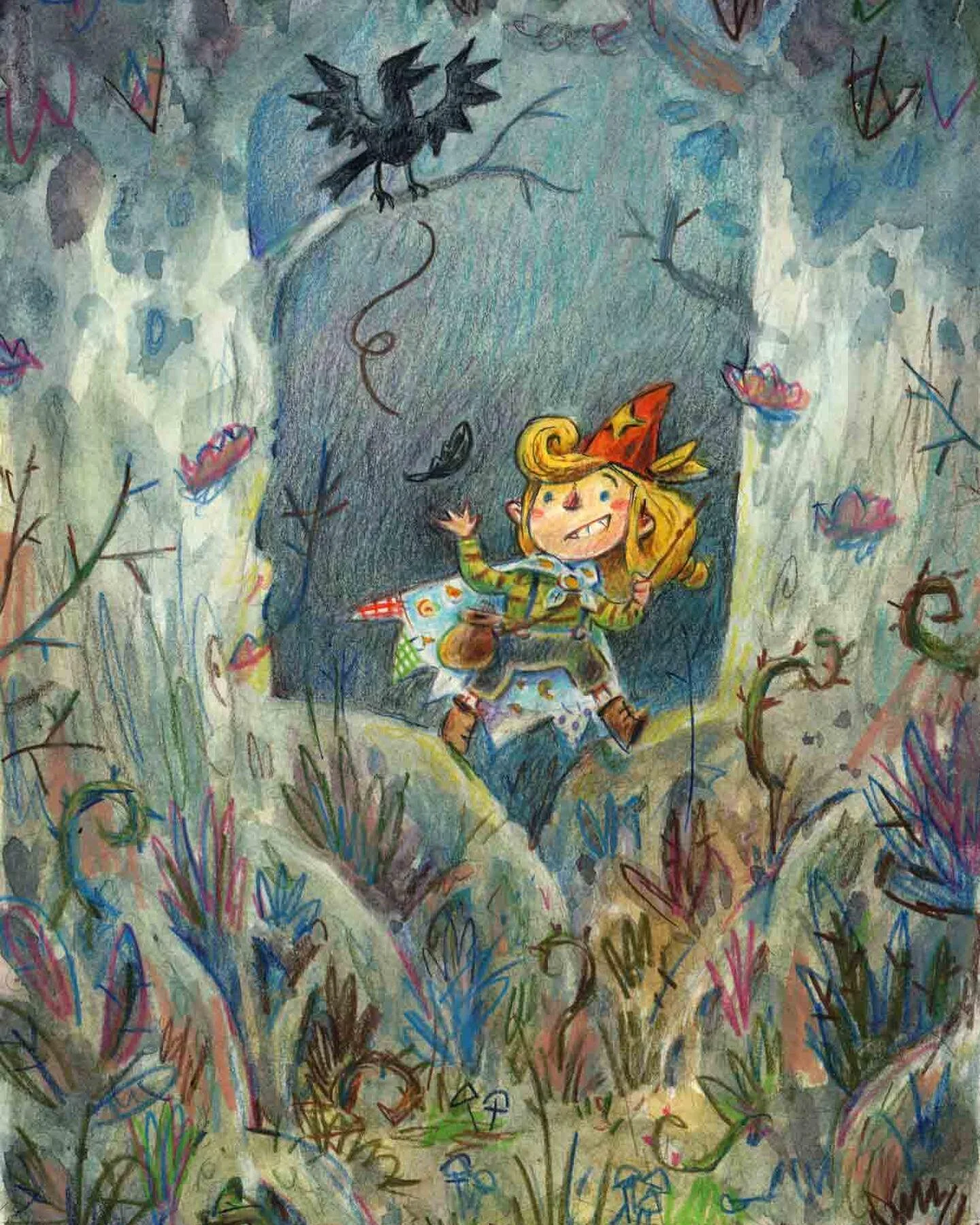 Gathering magical ingredients 
.
.
.

#jamesillustrated #art #painting #illustration #watercolor #drawing #coloredpencil #kidlitart #kidlitartist #picturebook #picturebookart #childrensbook #childrensbookart #traditional_art #traditionalart #pictureb