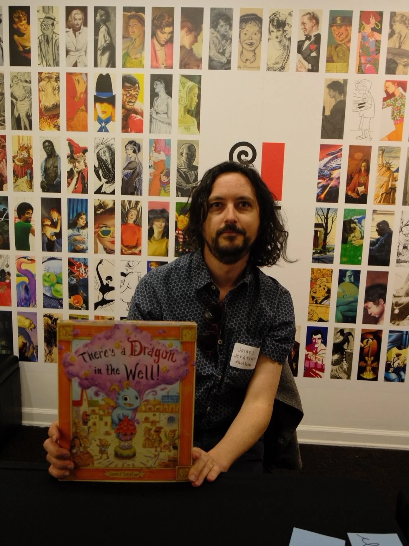 New book promotion begins at the Society of Illustrators! Thanks @soi128 and @chroniclekidsbooks ! There&rsquo;s a Dragon in the Well is available for pre order now!